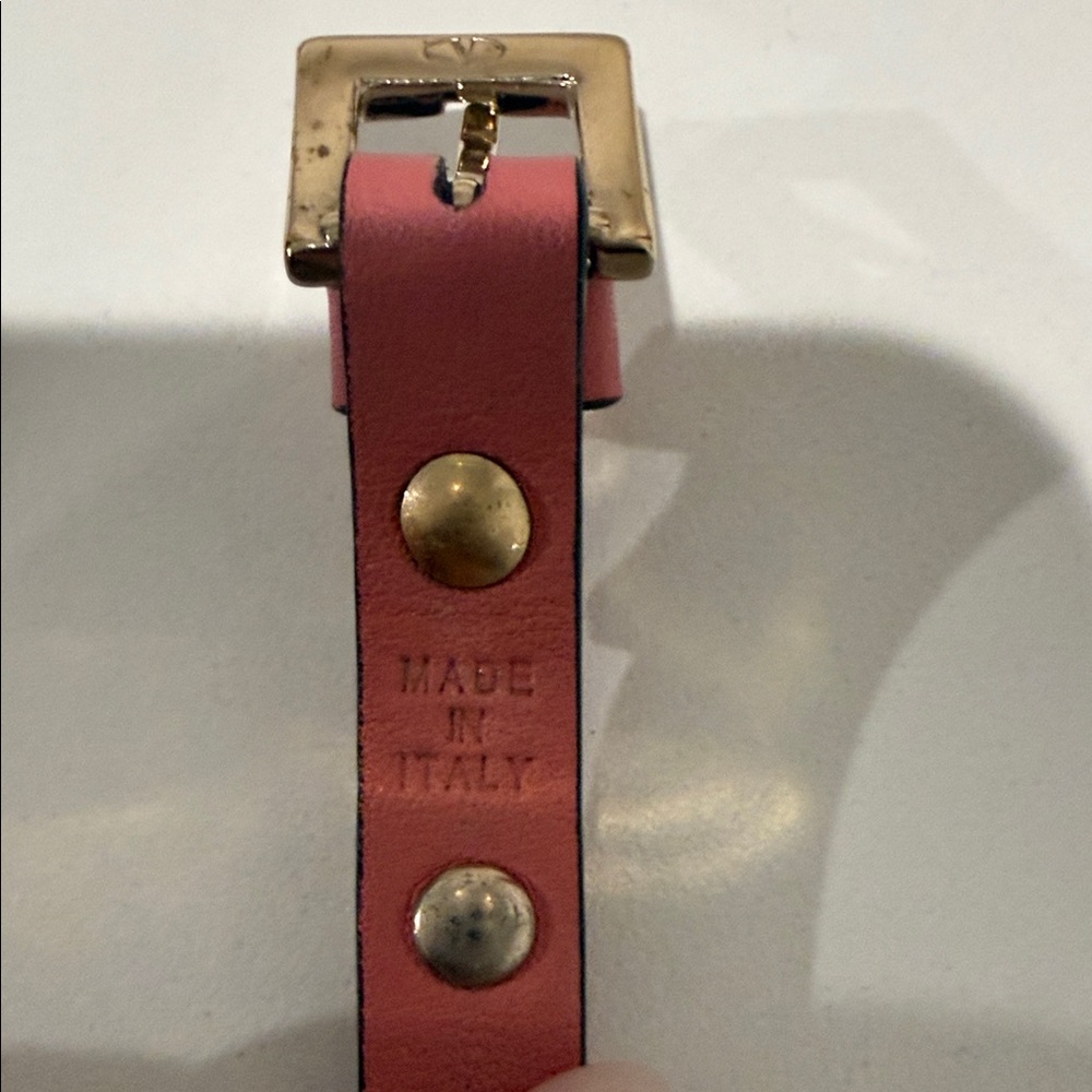Valentino Pink Bracelet with Gold Studs - Picture 2 of 3